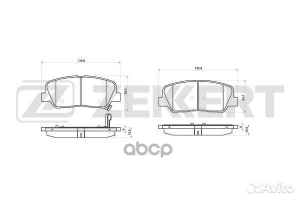 Колодки торм. диск. передн. Geely Atlas 18- Hy