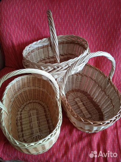 Корзина плетеная для грибов, овощная, детская