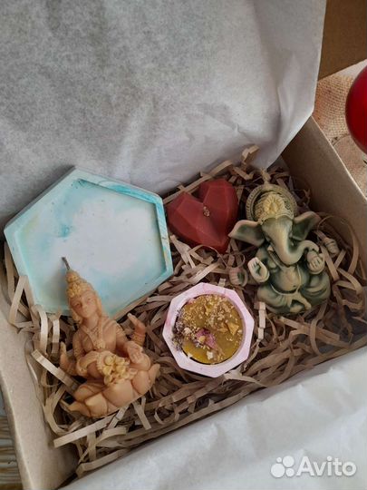 Свеча Лакшми луна лотос Ганеша Будда