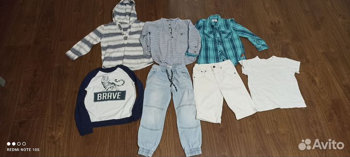Детские вещи лето на мальчика 110 116