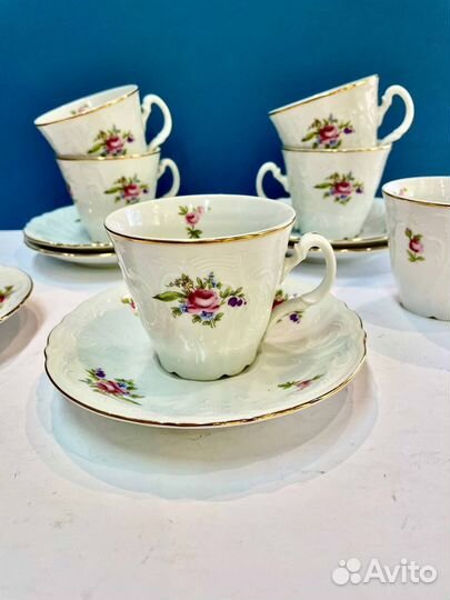 Чайные пары ручная роспись Чехия 1995-2000 гг