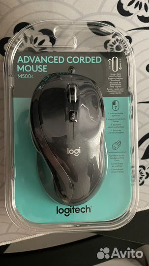 Мышь проводная Logitech M500S черный