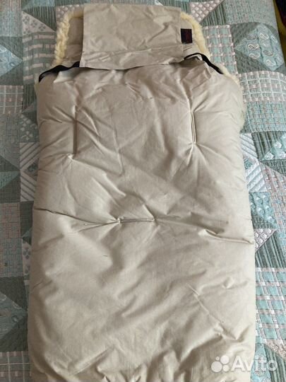 Зимний конверт в коляску на овчине