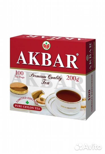 Чай akbar 100пакетиков