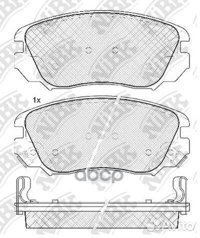 Колодки торм. пер. PN0839 NiBK