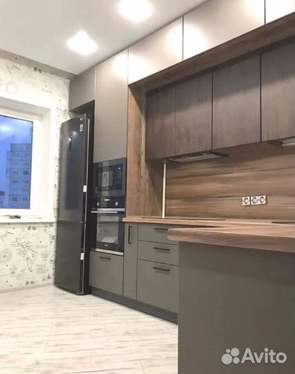 Прямая кухня Бриони. Кухня на заказ от фабрики