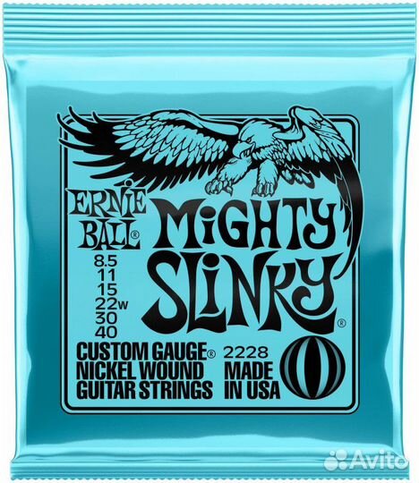 Ernie ball 2228 Nickel Wound Slinky Mighty 8.5-40