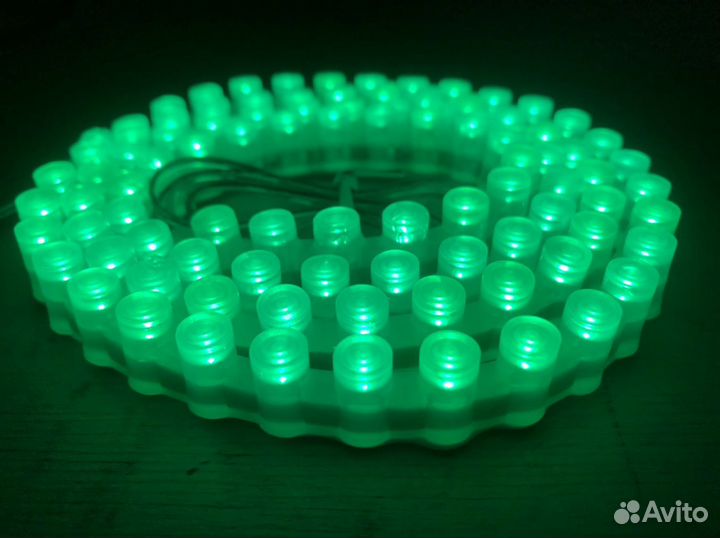 Светодиодная изгибаемая герметичная DIP Лента боко