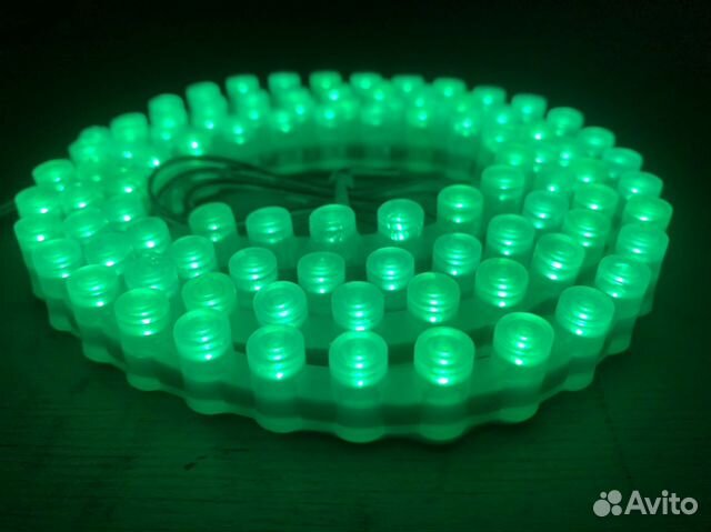 Светодиодная изгибаемая герметичная DIP Лента боко