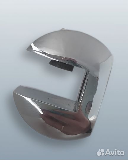 Полкодержатель для стеклянной полки 6-8мм,хром,2шт