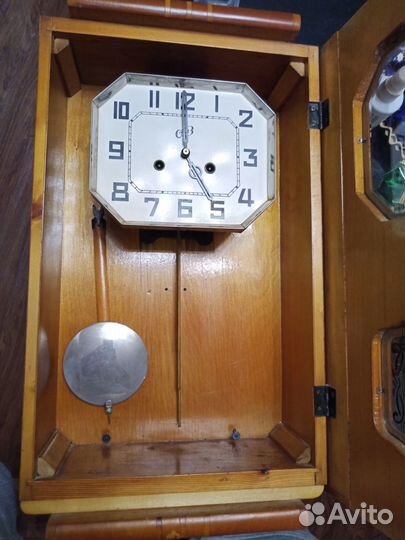 Часы настенные очз Янтарь, с боем, СССР 60-е годы