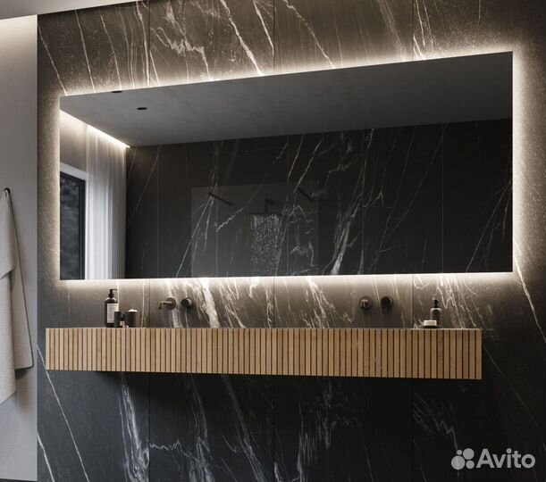 Зеркало с диодной подсветкой в ванную Gwen