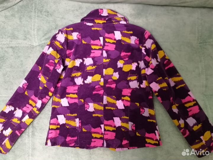 Пиджак для девочки из микровельвета на рост 128 см
