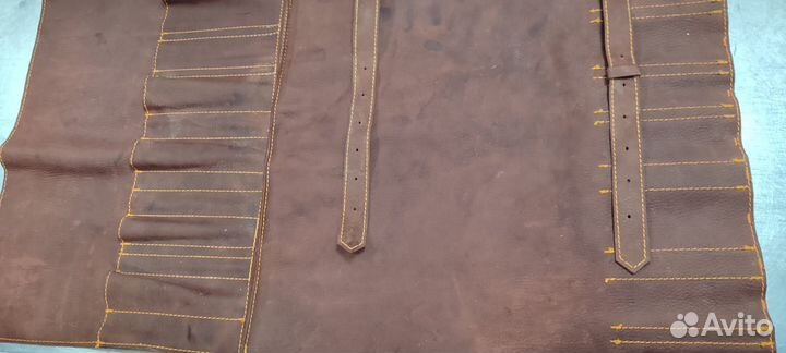 Roll-LR74 кожаная сумка скрутка для ножей