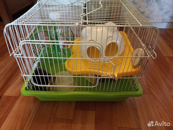 Клетка для хомяка двухэтажная