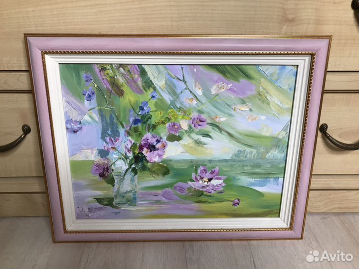 Картина маслом «Цветы»