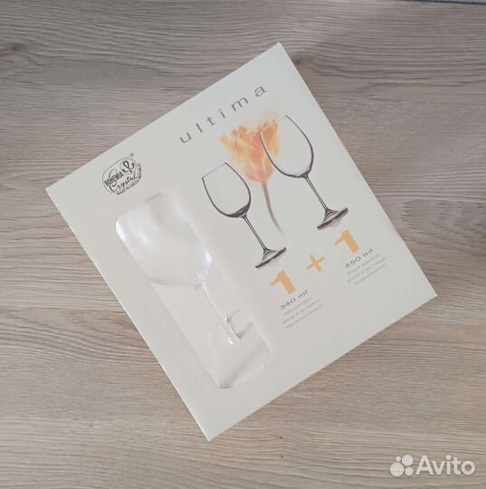 Новые в упаковке бокалы Bohemia