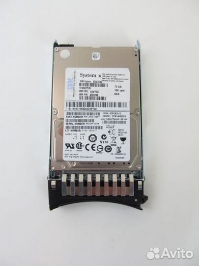 Жесткий IBM 73Gb 43W7535 43W7537 SAS 2.5