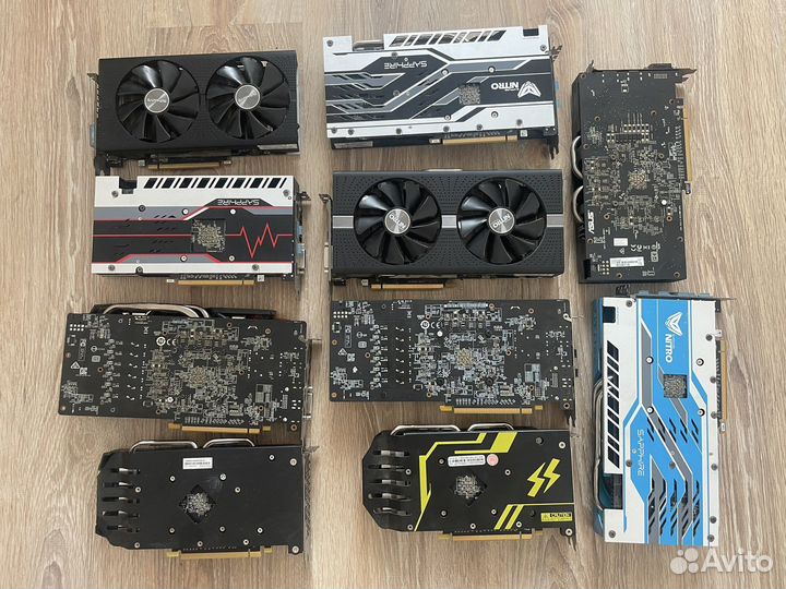 Видеокарты серии RX570/580 4gb/8gb