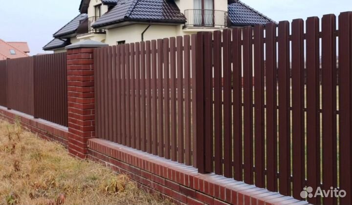 Забор металлический профессионально качественно