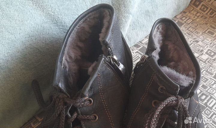 Ботинки мужские зимние 41 размер нубук