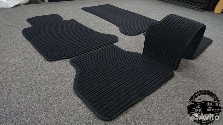 Репсовые автоковрики для BMW 5 серии e39, графит