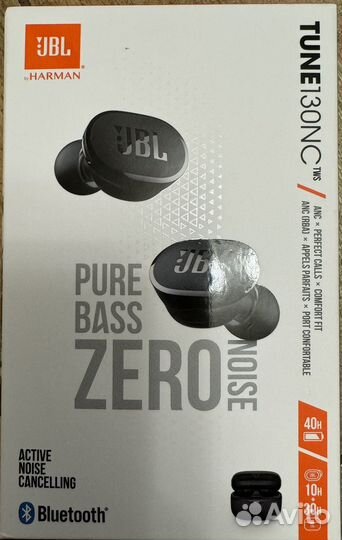 Беспроводные наушники JBL tune 130NC, цвет черный