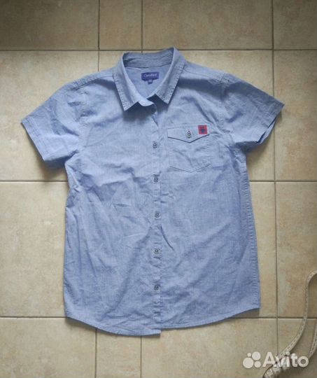 Новая школьная рубашка для мальчика, 152 см