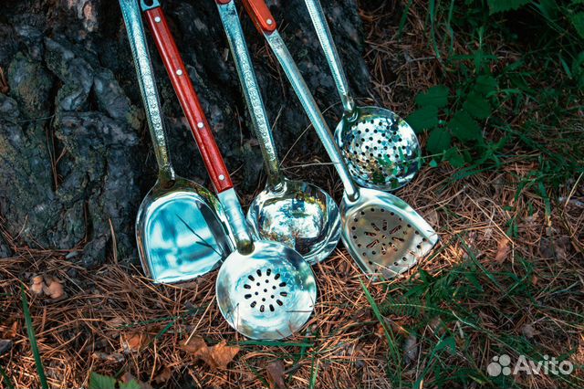 Шумовка и Половник для казана