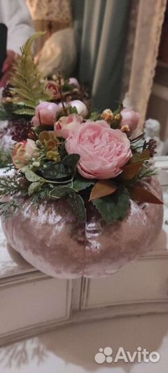 Тыква декоративная для украшения интерьера