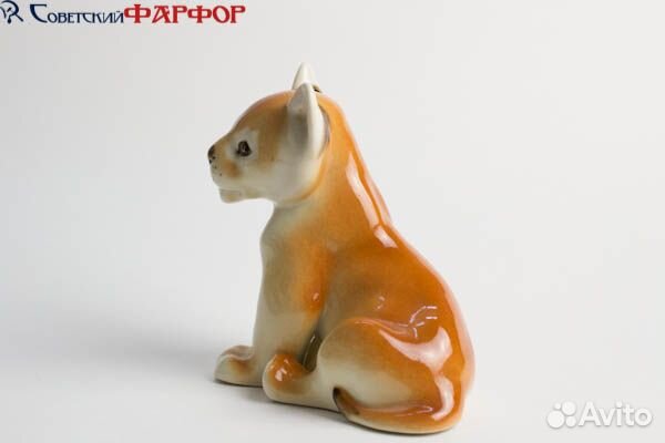 Львенок (лфз) фарфоровая статуэтка