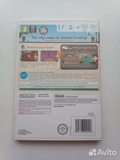 Игра Nintendo Wii Animal Crossing. Регион Европа