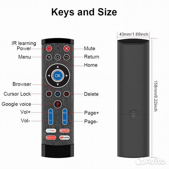 Пульт с голосовым управлением для TV
