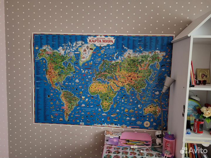Детская карта мира