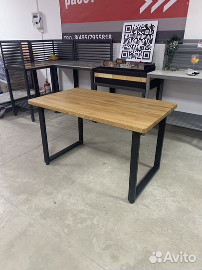 Стол в стиле лофт