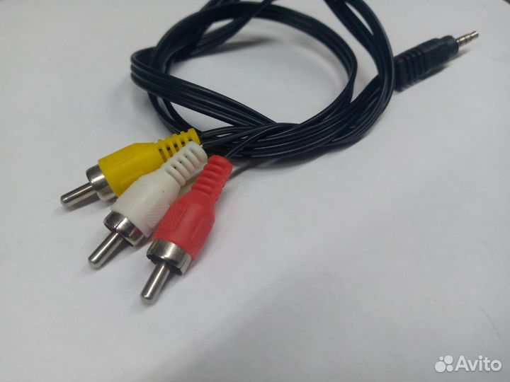 Кабель Jack 3.5 мм - 3 x RCA (тюльпаны)