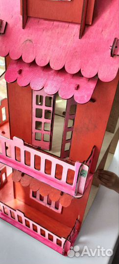 Домик кукольный деревянный для барби
