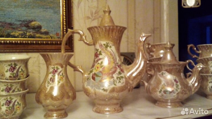 Чайный сервиз без чайника и сахарницы