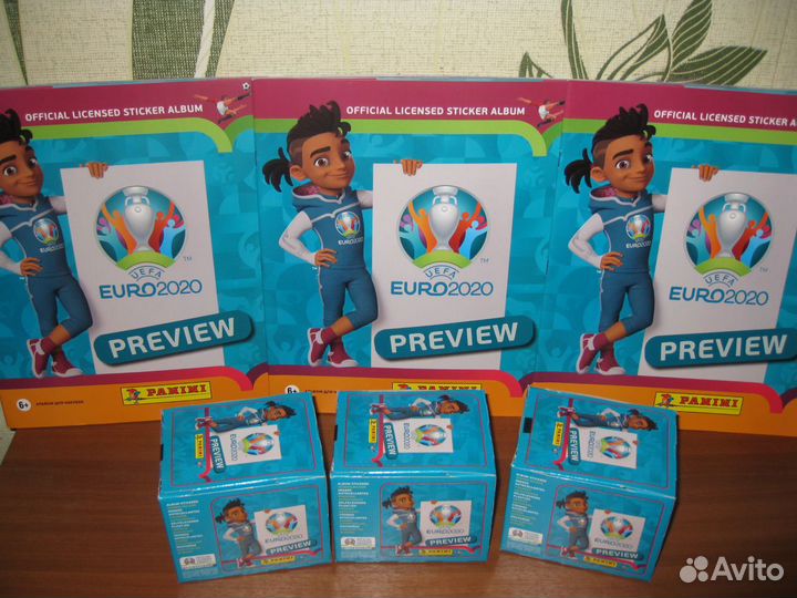 Наклейки по коллекции Panini Евро 2020 Preview