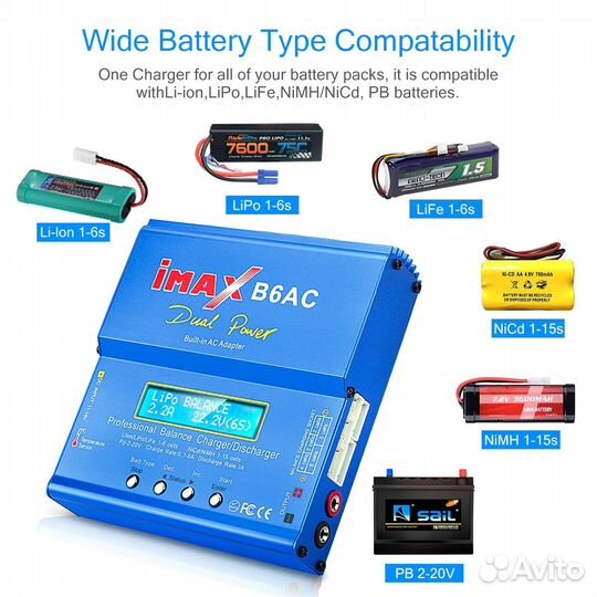 Умное зарядное устройство акб для FPV дрона(Imax)