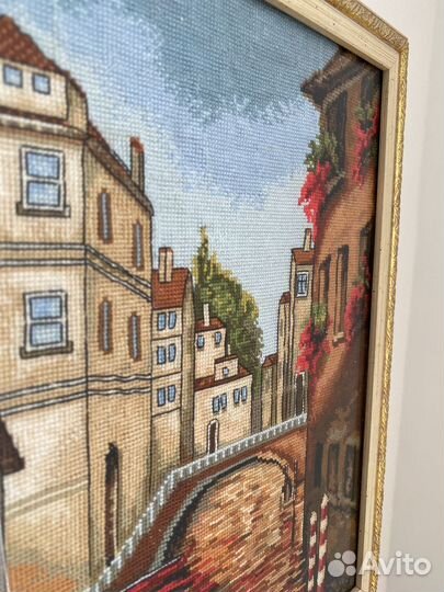 Картина вышитая крестом ручная работа