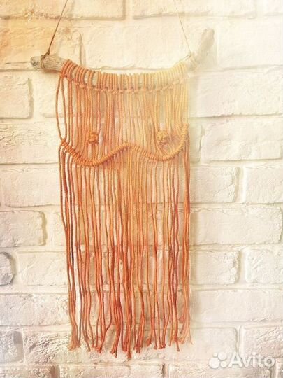 Панно макраме из хлопкового шнура