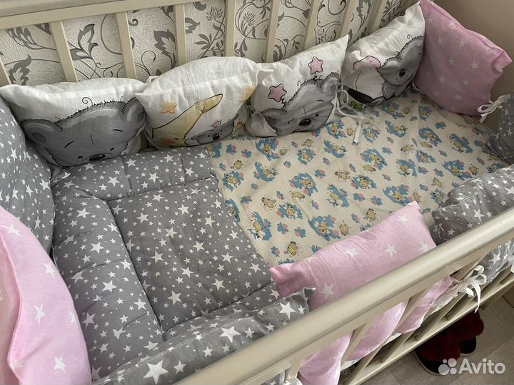 Бортики в детскую кроватку