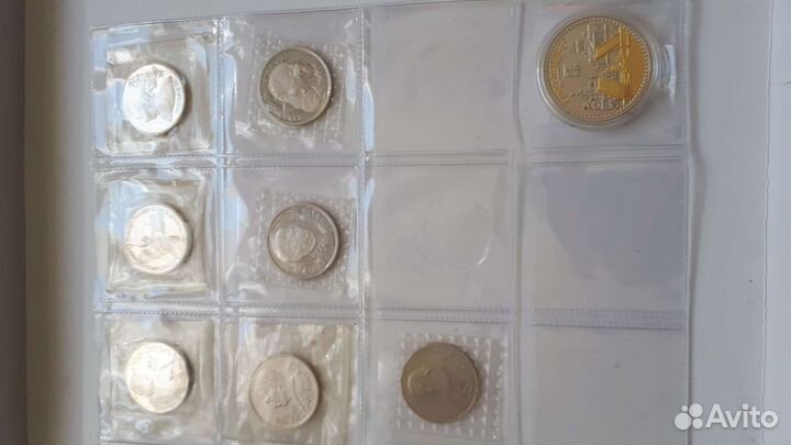 Юбилейные монеты СССР в заводской упаковке пруф