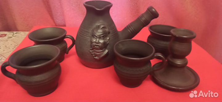 Кофейный набор Черная глина