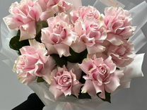 Букет из французских роз, нежно-розовые розы