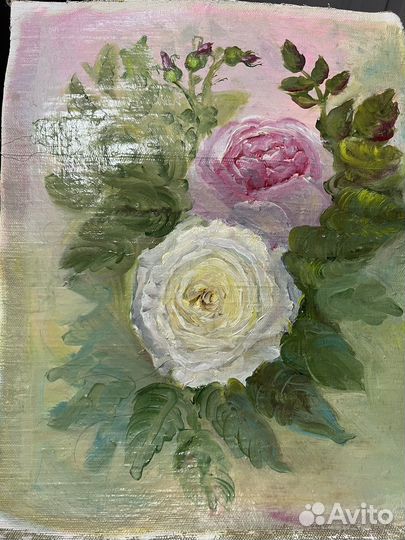 Картина маслом на холсте цветы