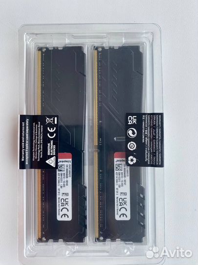 Оперативная память Kingston Fury Beast Black 2x16г