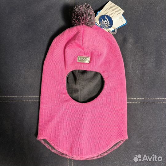 Новая шапка шлем для девочки 50-52см