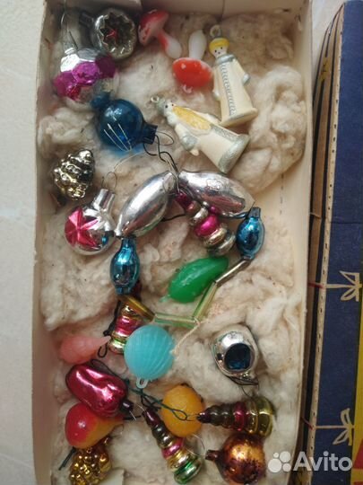 Елочные игрушки СССР, набор малютка